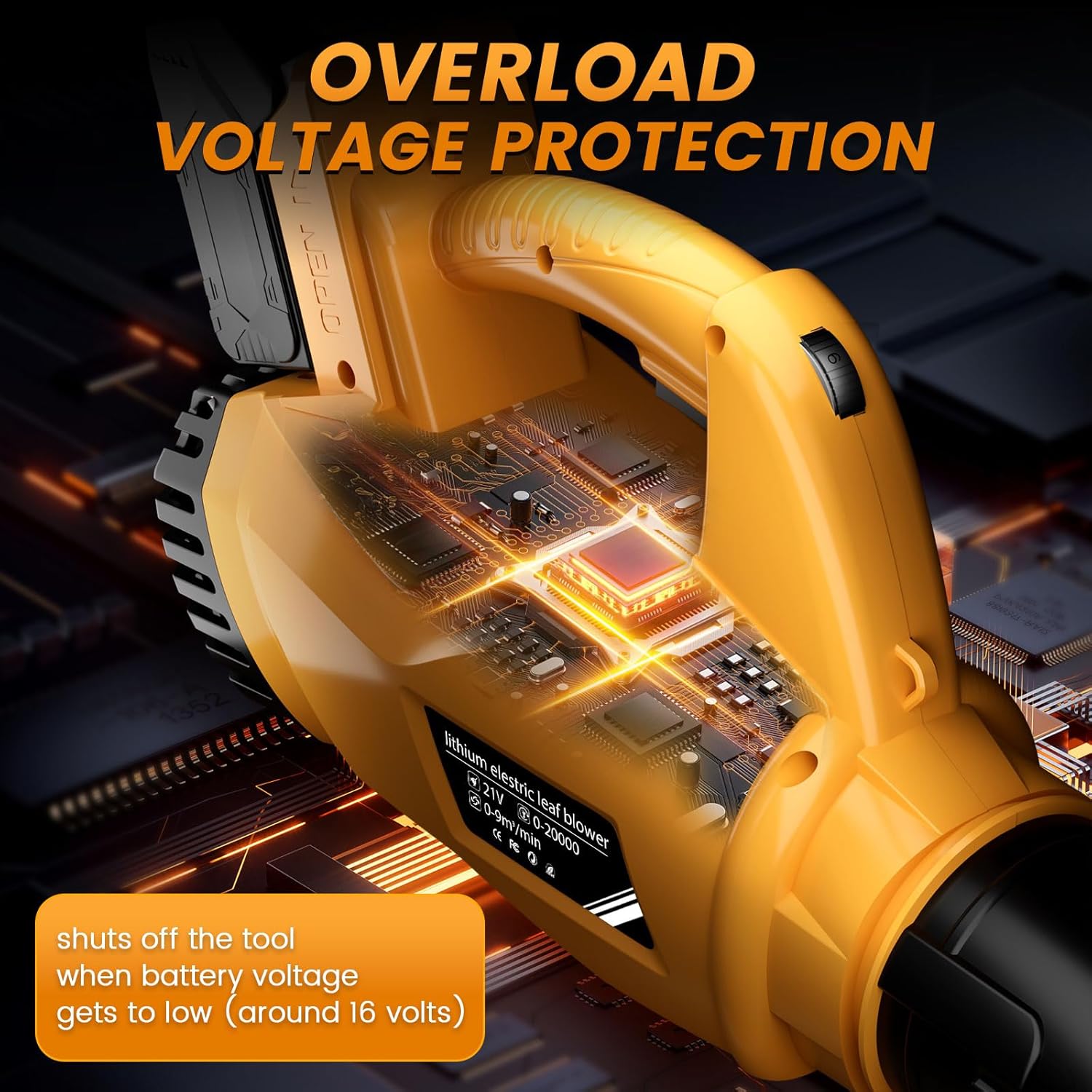 Cordless Leaf Blower (Battery Not Included) Compatible with DeWALT 20V Max Battery, Max 600 CFM/150 MPH Brushless Motor, 6 Variable-Speed, Ergonomic Battery Powered Blowers for Lawn Care, Yard