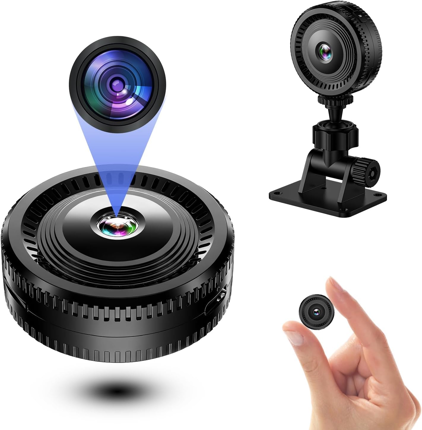 Mini Spy Camera, UHD 4K Wireless Spy Camera for Indoor/Outdoor, Night Vision and Motion Detection, Remote Recording for Home Surveillance