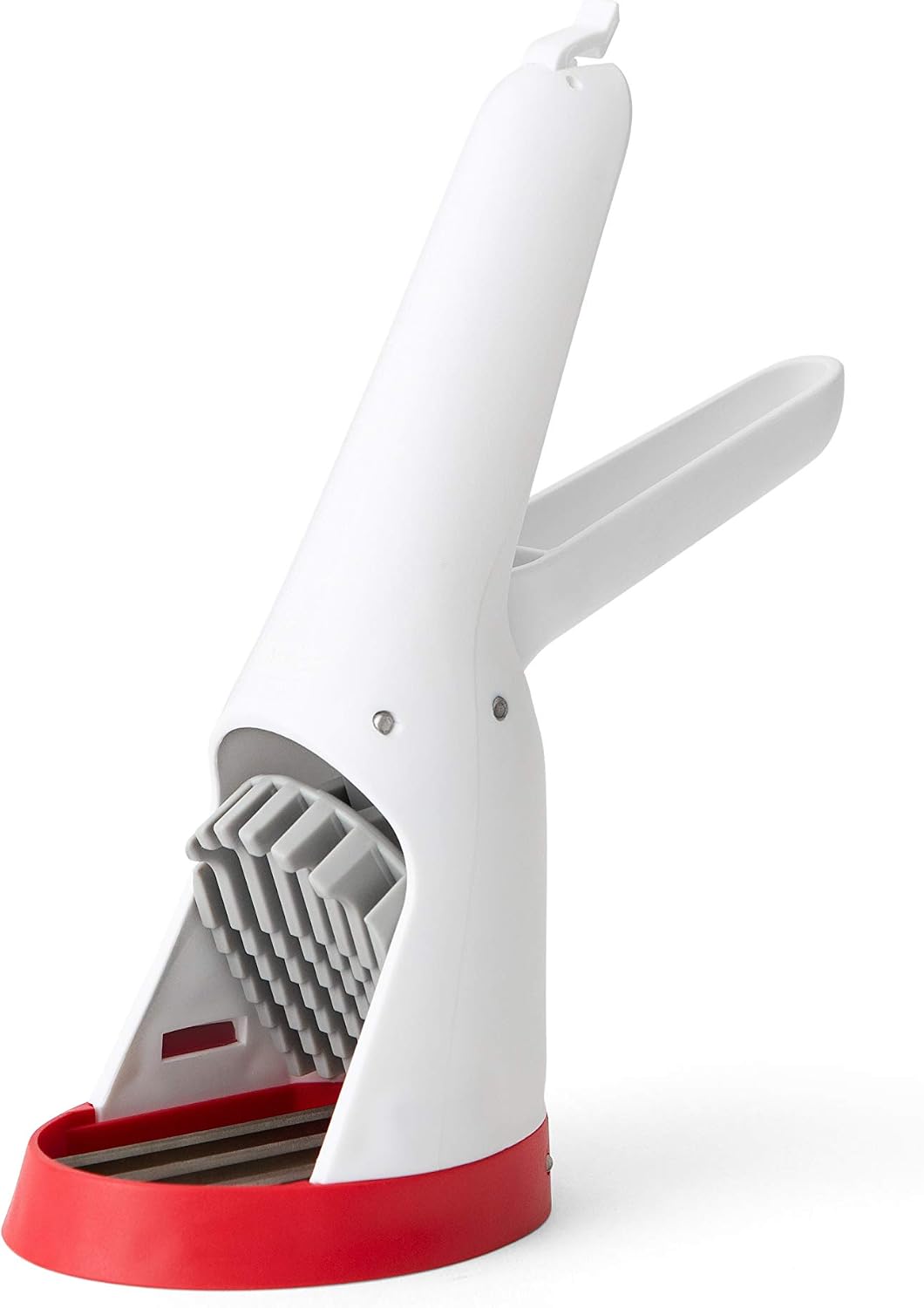 Chef'n Original Stem Gem Strawberry Huller, Red/Green - and Chef'n Hand-Held Slicer Strawberry Slicester, Cherry/Meringue