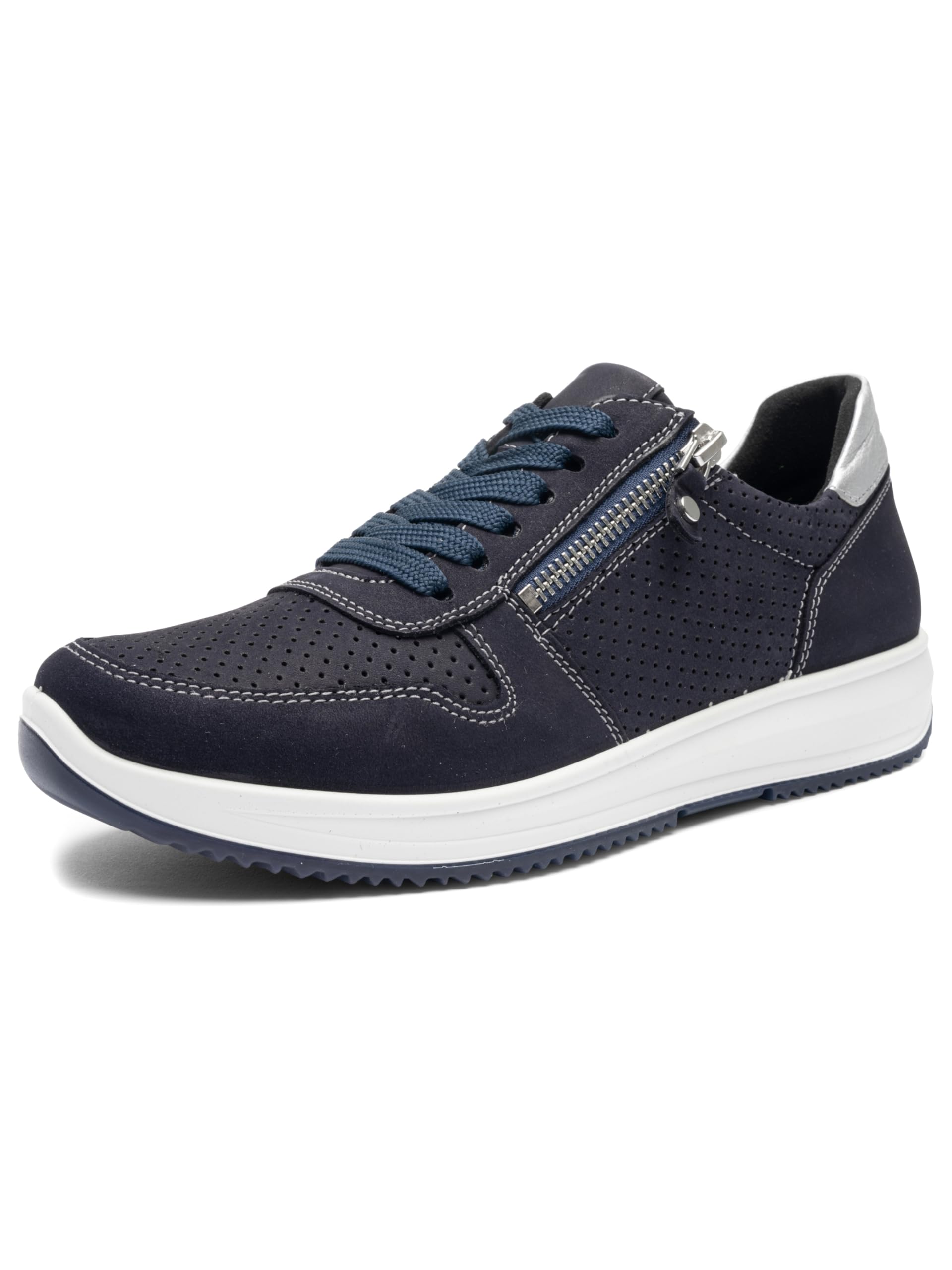 ARA Women's Osaka Trainers, Blue Silver, 38.5 EU Weit