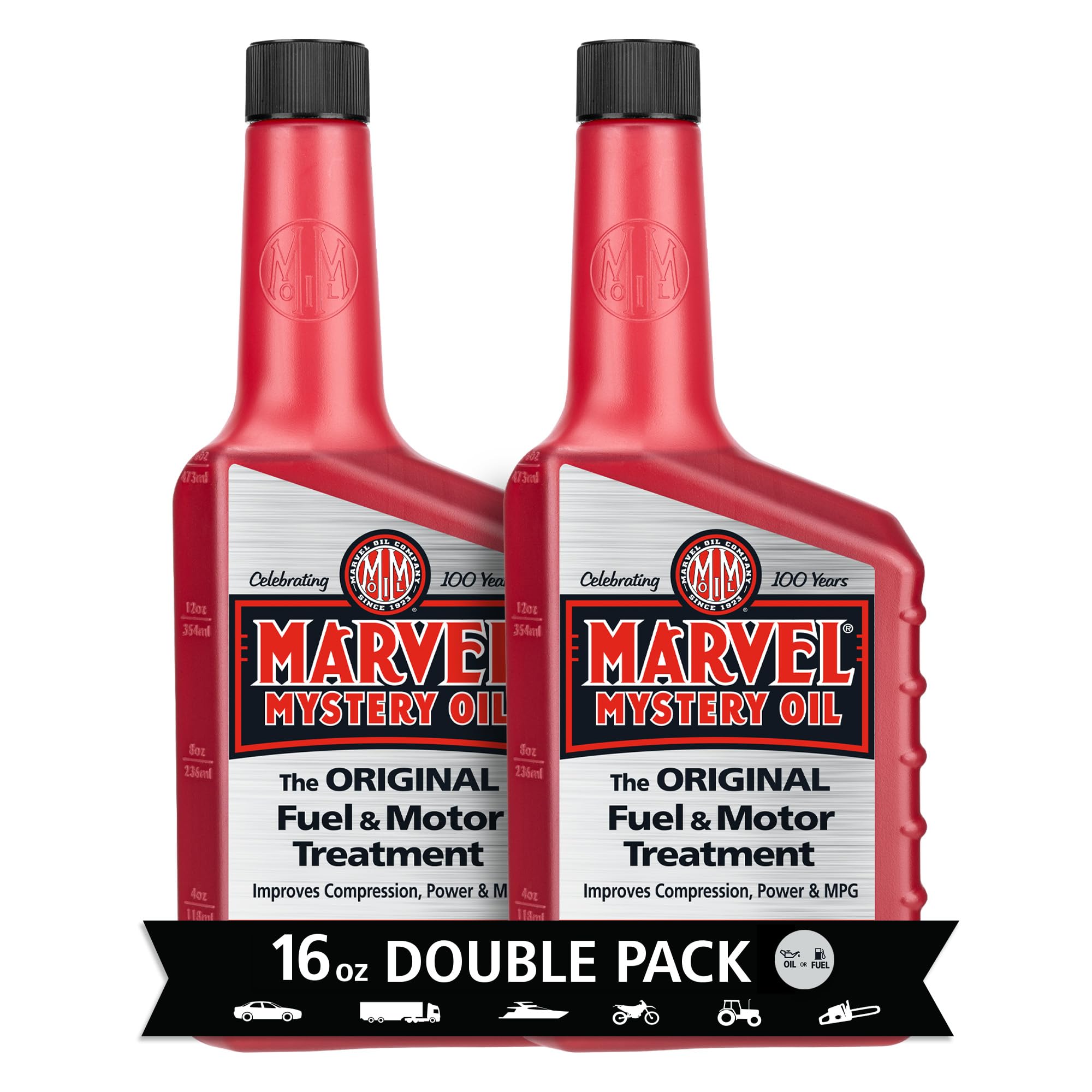 Original Motor Treatment, Engine Oil & Fuel Treatment Additive, Cleans and Lubricates Fuel System, Prevents Leaks, Improves Engine Performance and Fuel Economy, 16 oz. (Pack of 2)