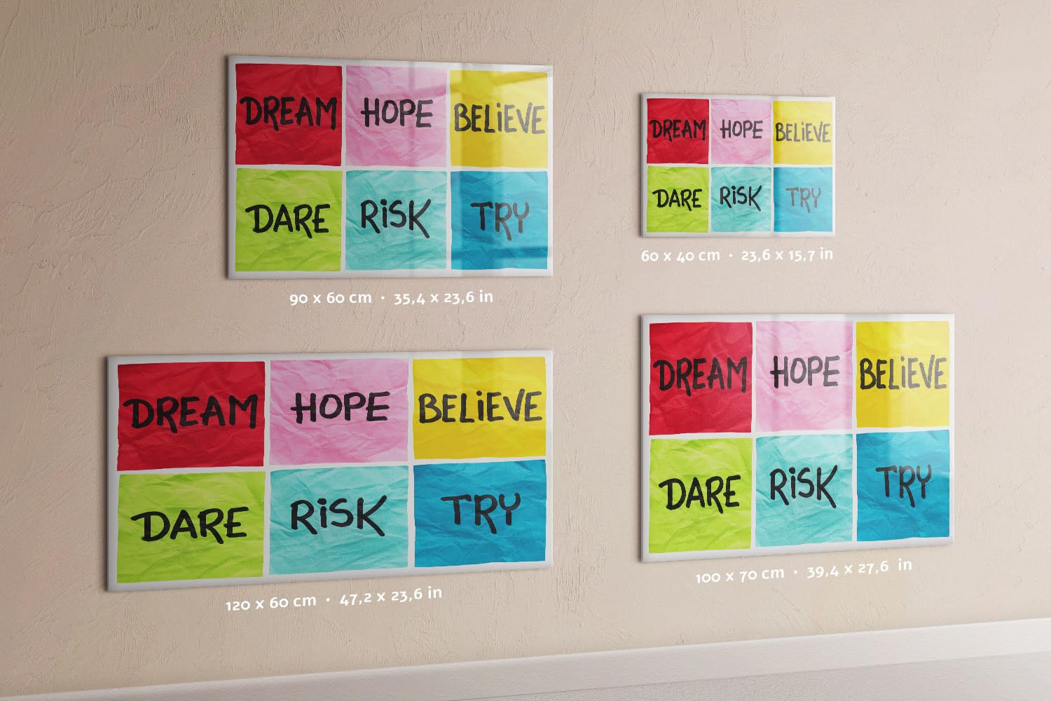 Tableau blanc magnétique mural 60x40 cm | Tableau de motivation