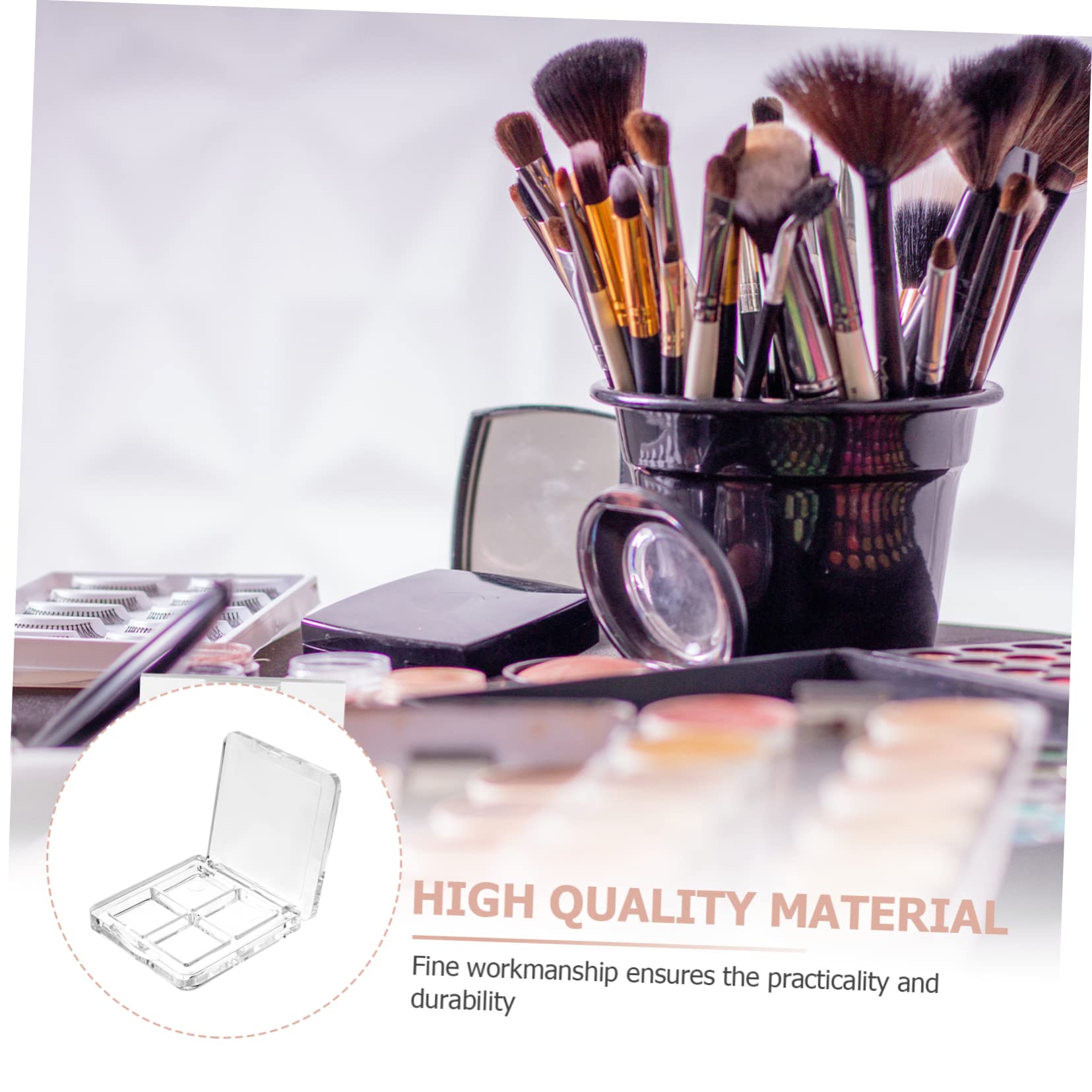 IWOWHERO Diy Eyeshadow Palette Empty Makeup Palette Eyeshadow Storage Box for Women