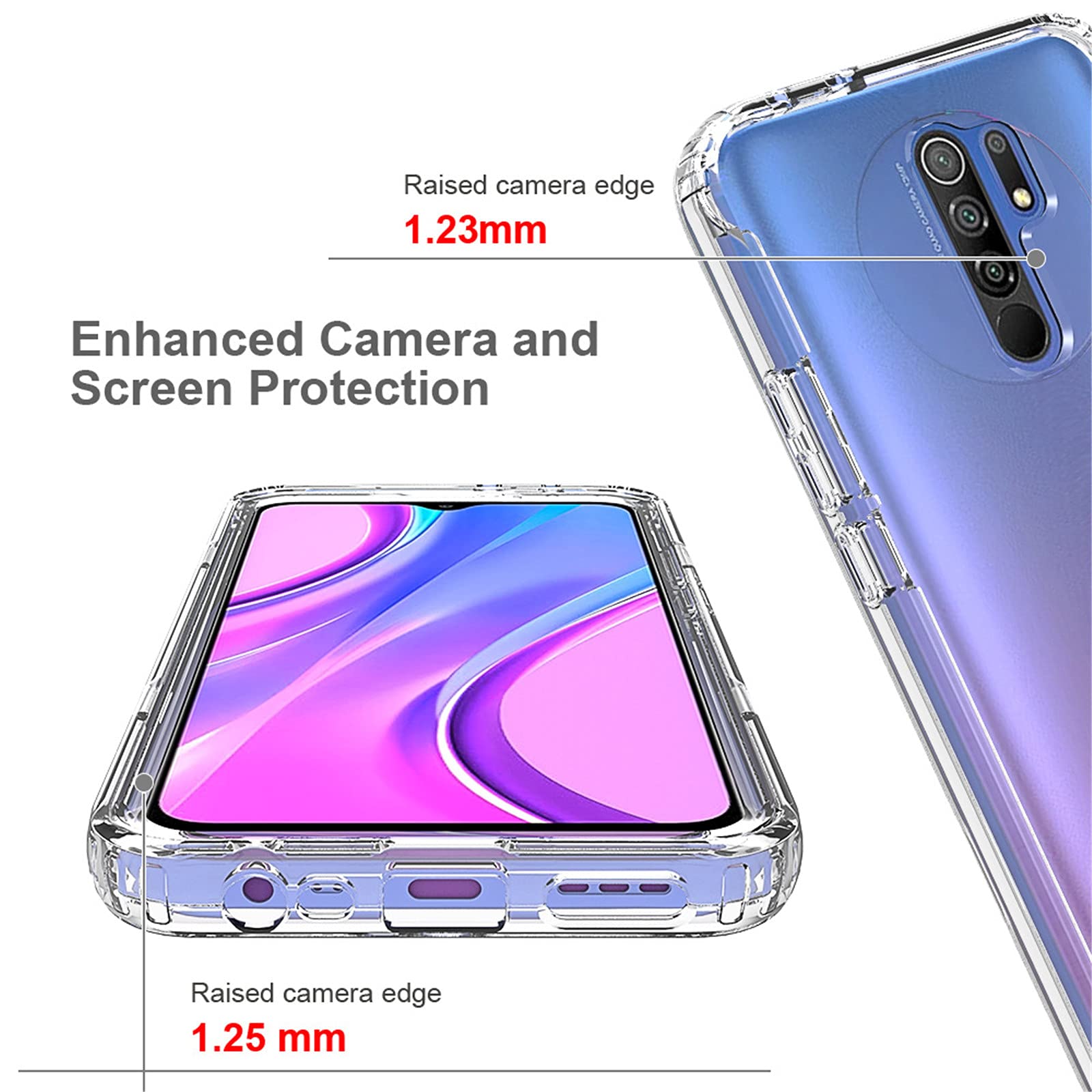 Per Xiaomi Redmi Modelli Custodia Completa Anteriore Posteriore 360° Antishock