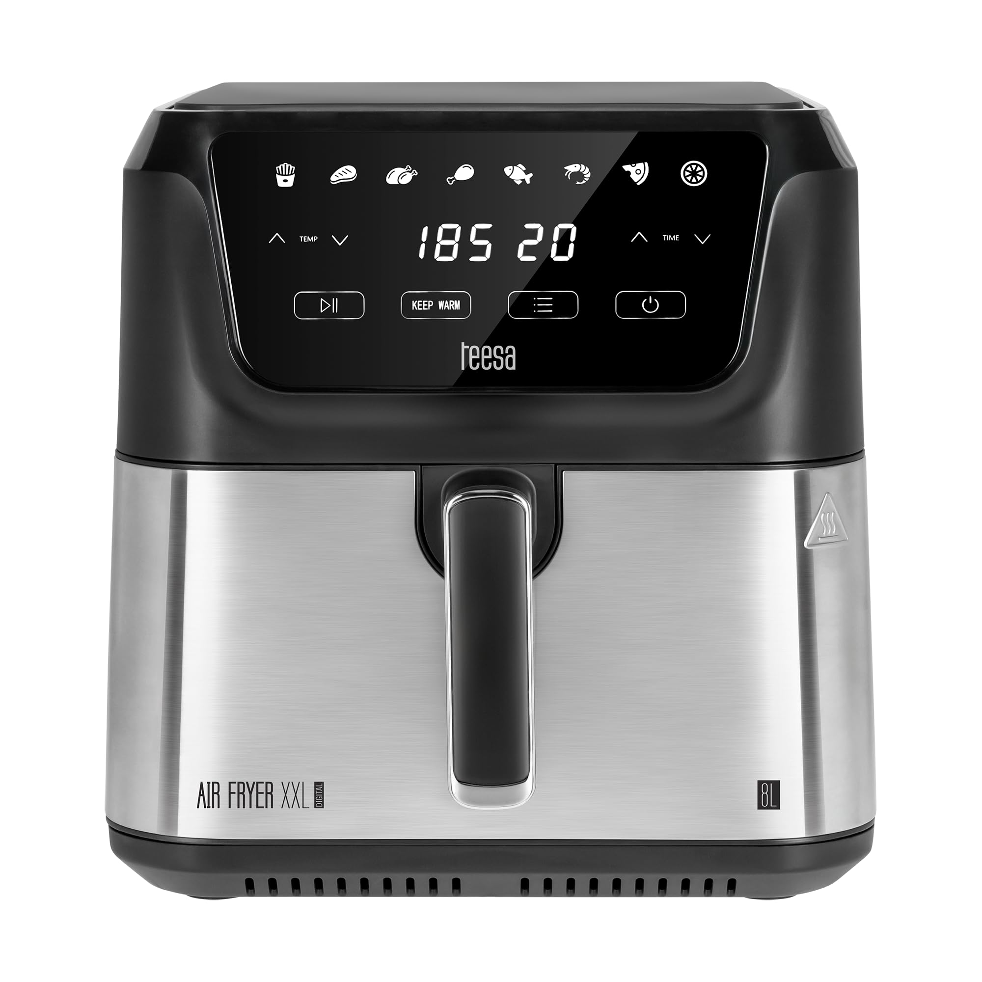 Teesa Frytkownica Beztłuszczowa DIGITAL AIR FRYER XXL Moc 1700W 8L Duża Misa 8 Programów Gotowania
