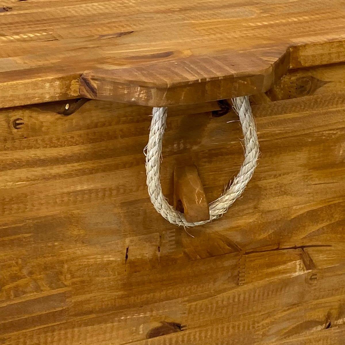 CBKREATION - Coffre en bois de pin - Marron - fabriqué à la main