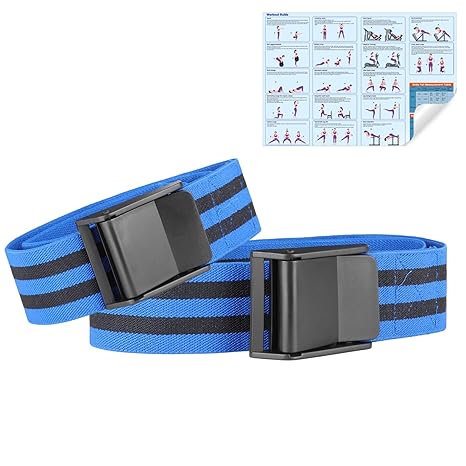 BFR Booty Bands for Women Glutes & Hip Building, Occlusion Bands Blood Flow Restriction Bands for Workouts, Tone & Lift Your Butt, Squat, Thigh, Fitness