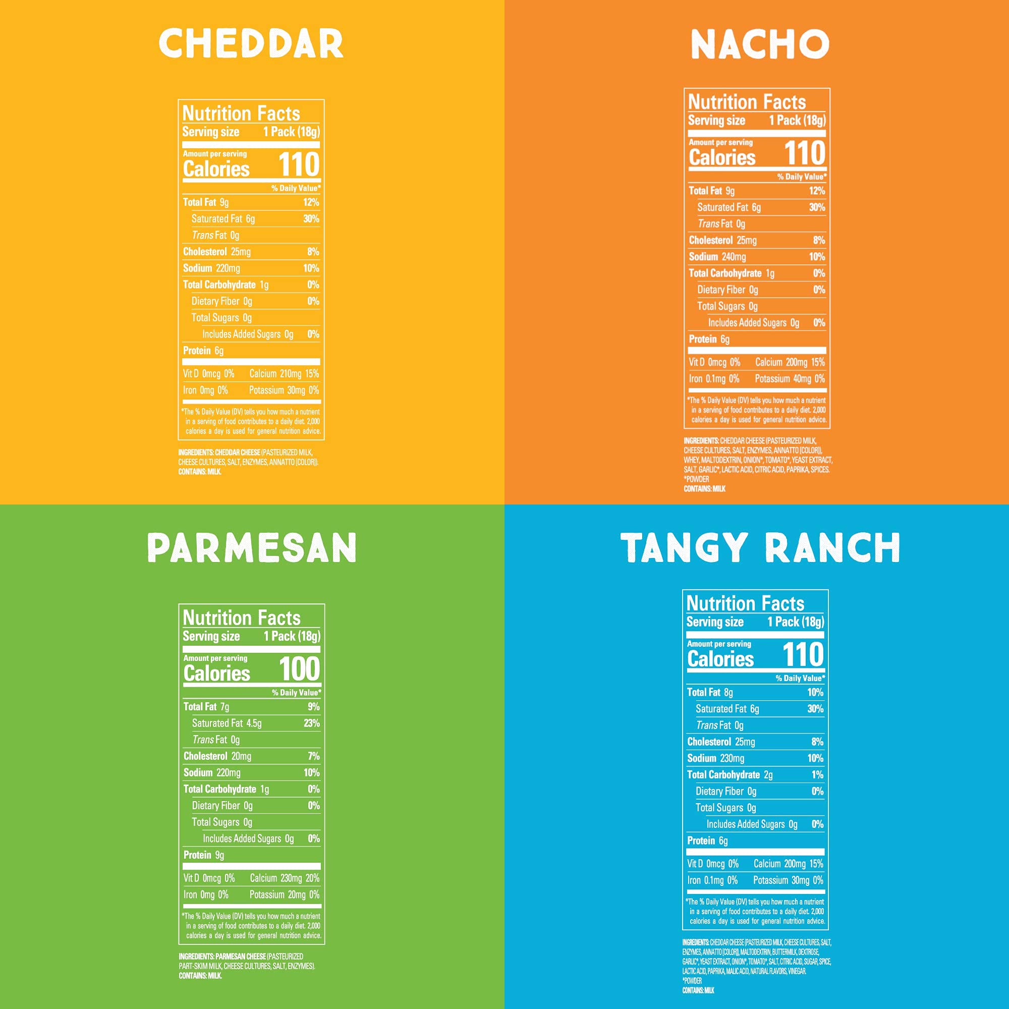 Buy Whisps Cheese Crisps Parmesan, Nacho, Ranch, & Cheddar Cheese