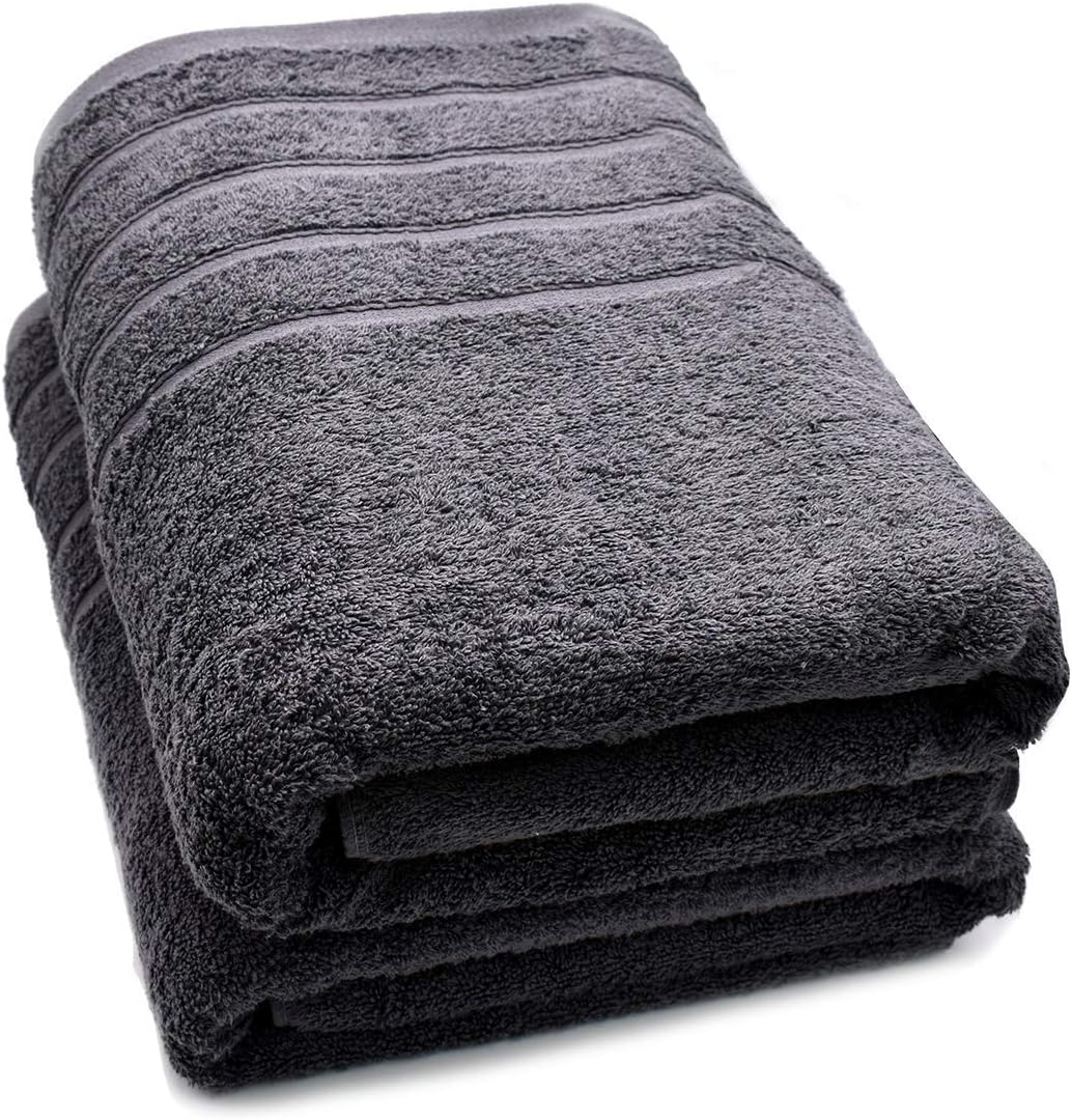 100% Cotton Bath Sheet Set of 2–Super Soft Bath Sheets 35x70–Blue Opal Bath Sheet Towel Set–Oversized Bath Towels–Quick Dry Bath Sheets–Super Absorbent Bath Sheets–Bath Sheets Spa Hotel Collection: Kitchen & Dining