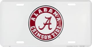 Hangtime Univerisity of Alabama - Alabama Crimson Tide - Team Logo on White 6x12 License Plate