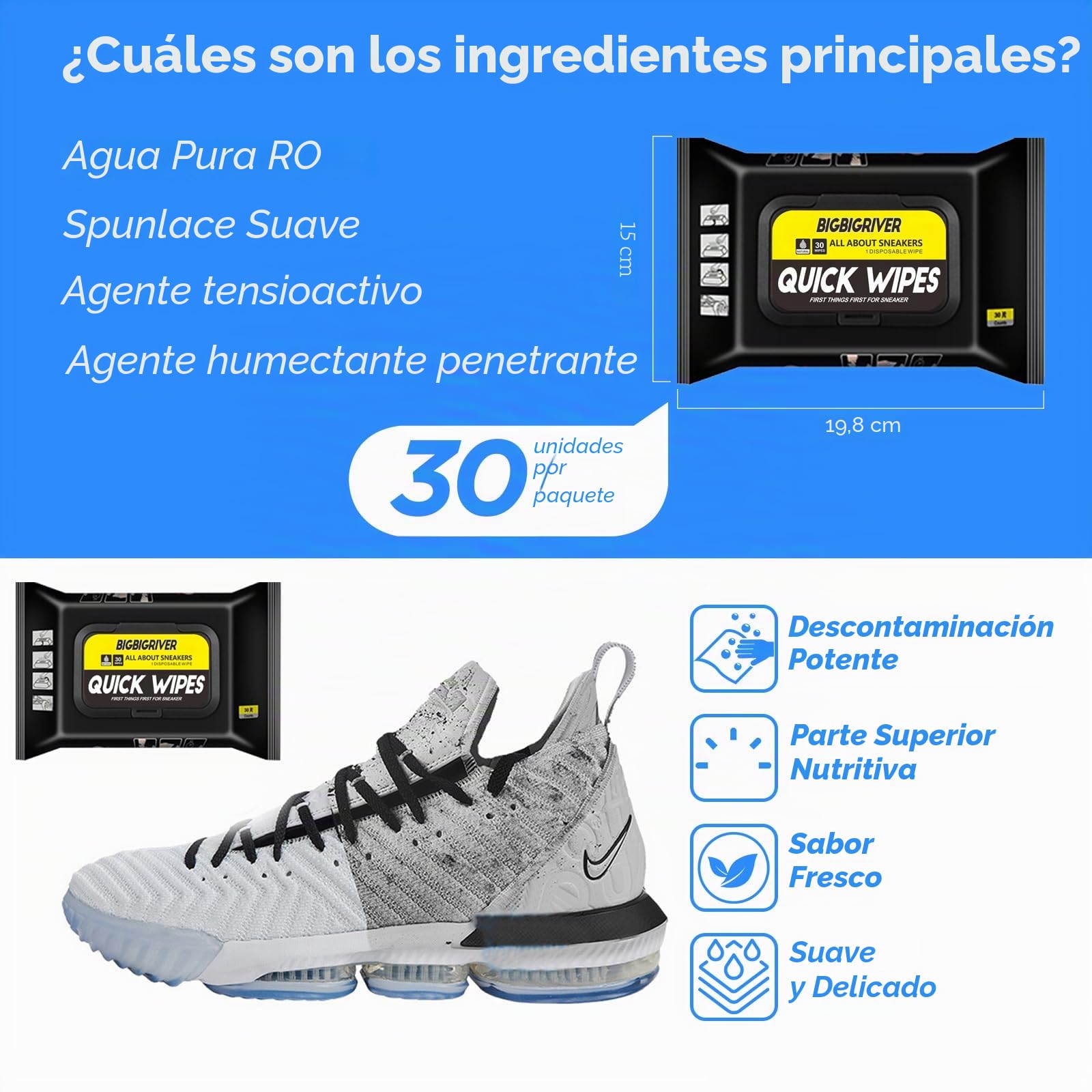 Paquete de 2 toallitas para zapatos, 60 unidades, toallitas limpiadoras rápidas para viajes, portátiles, elimina la suciedad y las manchas