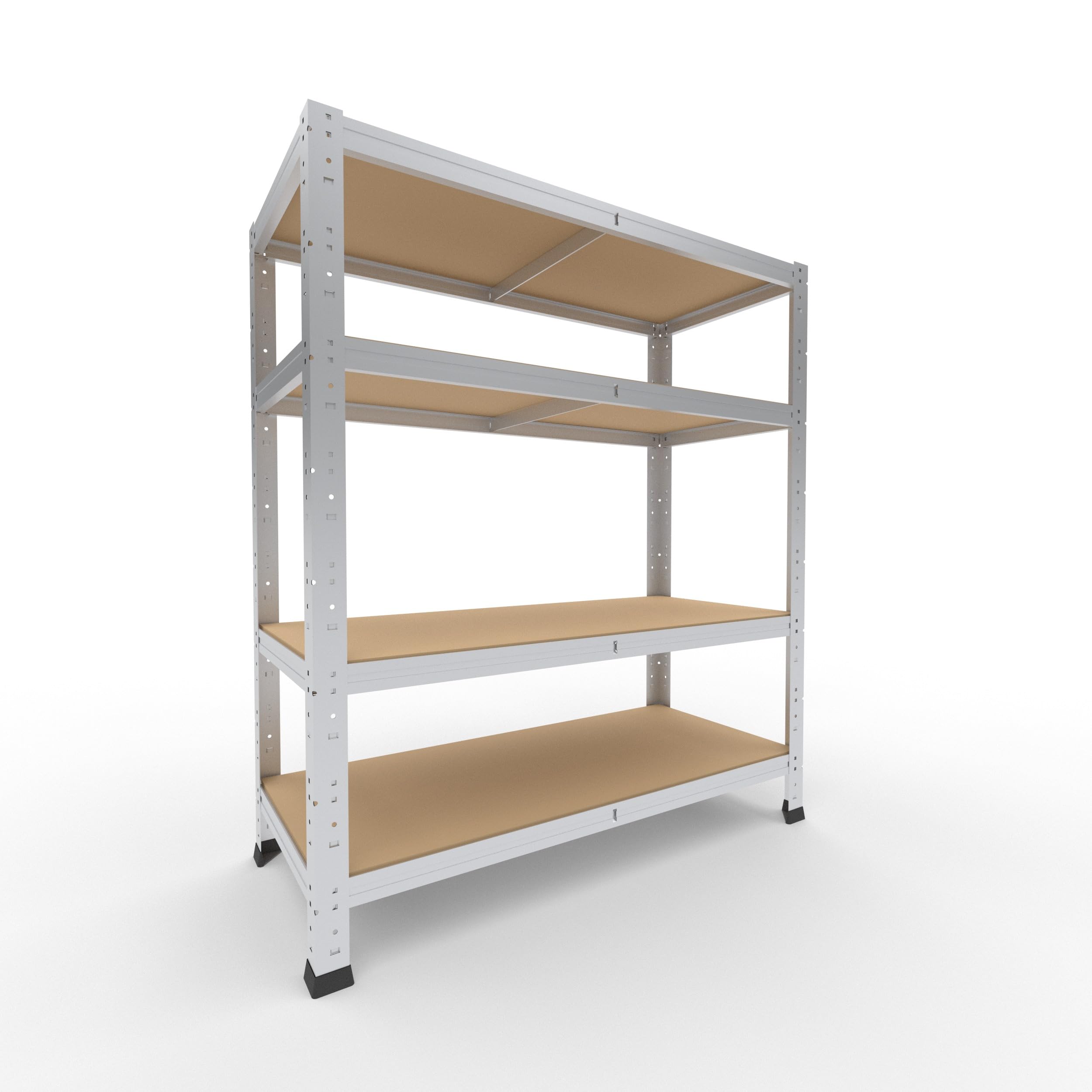 shelfplaza® 100x90x40cm HOME Scaffale metallo per carichi pesanti zincato con 4 ripiani con 175kg capacità di carico/Scaffali in metallo per garage come scaffali per ripostiglio o officina
