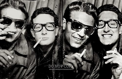 "Generic" Buddy Holly y Waylon Jennings Impresionante 1959 - Juego de fotomatón completo  Rara fotografía de 11 x 17  Maravillosa impresión