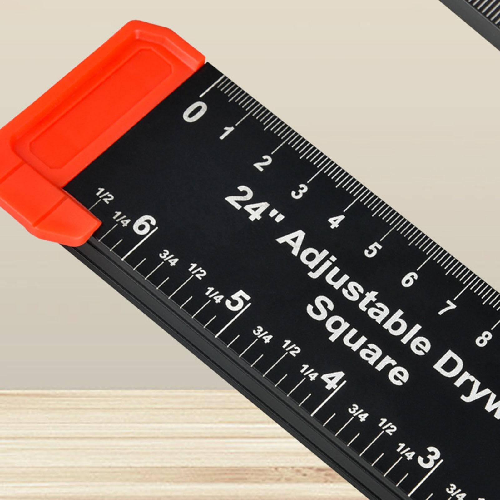 Regla En T Para Carpintería – 300 Mm, Aleación De Aluminio, Ideal Para Dibujar Círculos Y Líneas De Precisión