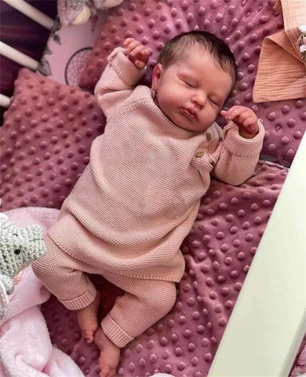 Zero Pam Reborn Baby Dollsシリコン全身ガール、20インチのリアルな新生児人形、シリコンベビーフルビニールボビー、リアルな外観の解剖学的に正しい人形 女の子のおもちゃ用