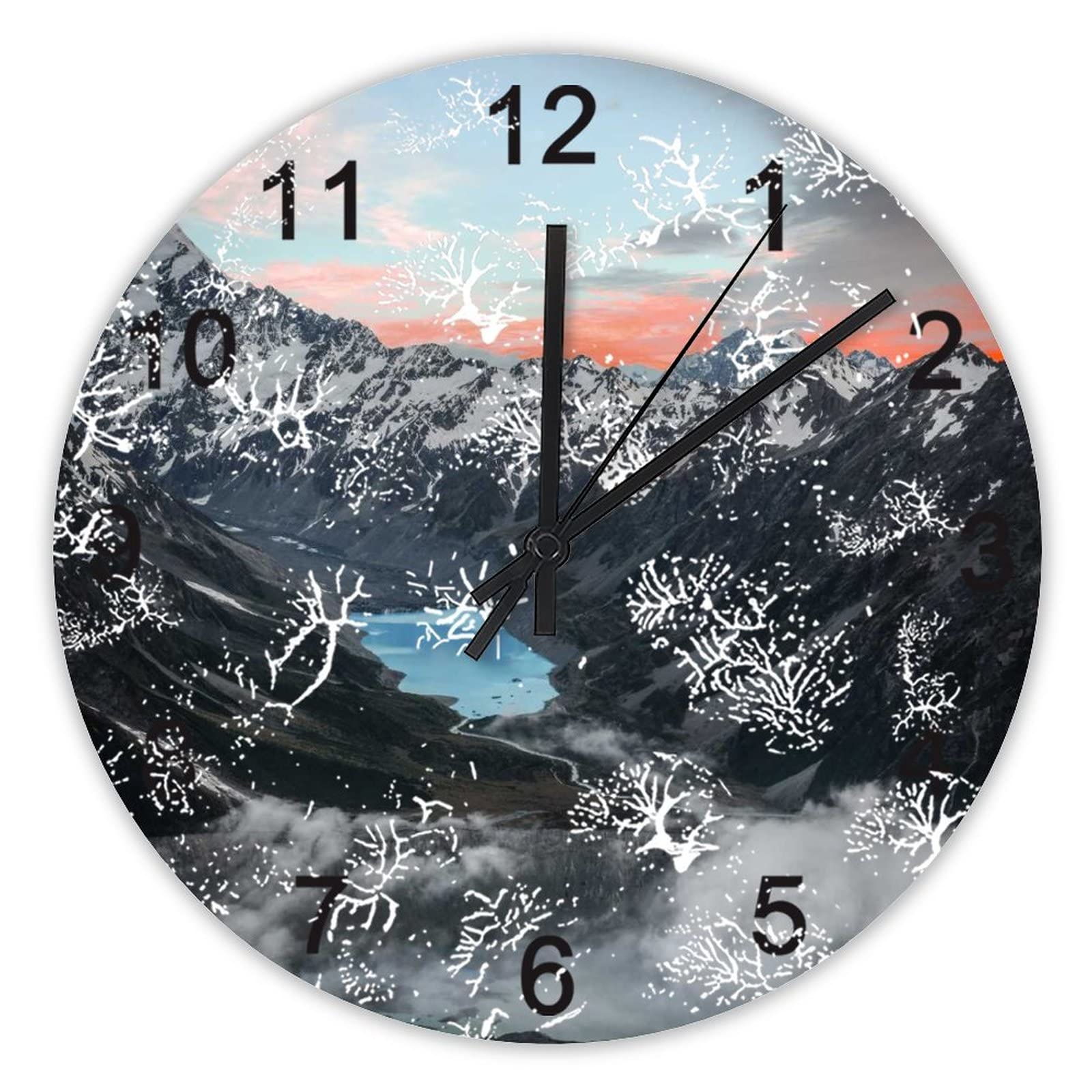 Horloge murale silencieuse haut de gamme de 40,6 cm au design exclusif