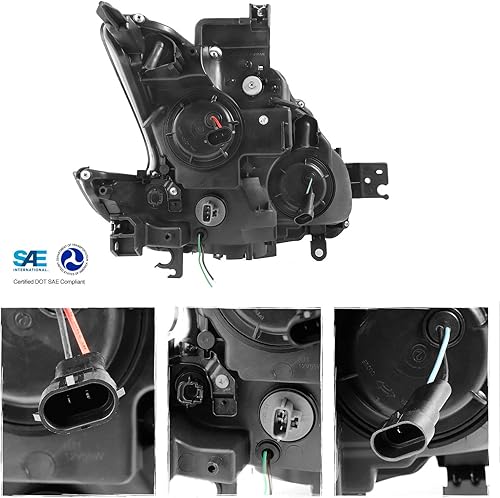 Miniatura 2 de AKKON - Compatible con 2009 2010 2011 2012 2013 2014 Nissan Maxima LED DRL tubo de luz proyector faros delanteros faros delanteros reemplazo