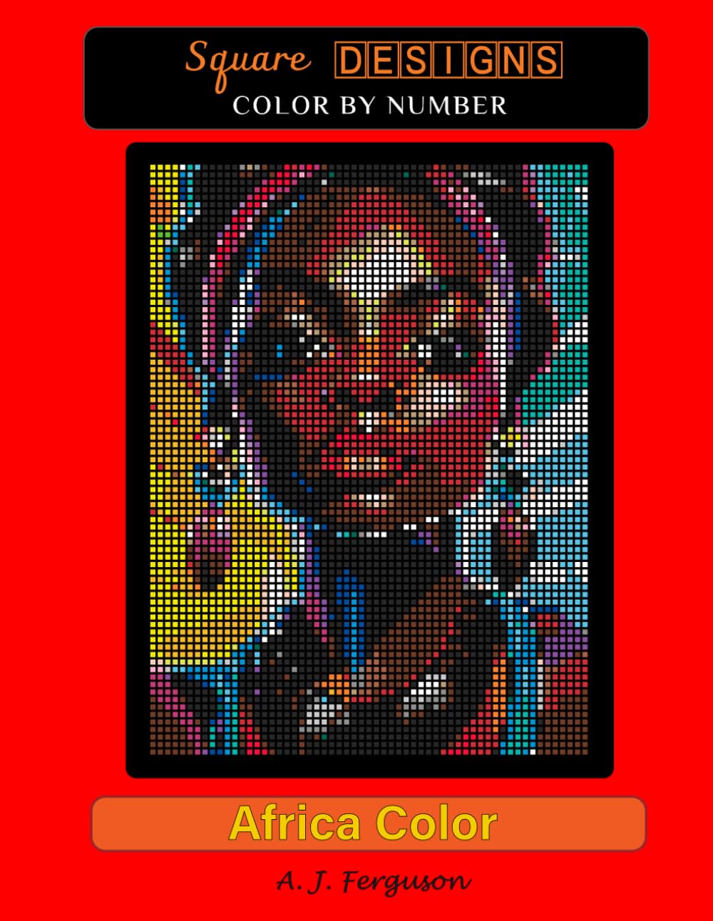 Africa Color Color by Number book - Standard paper