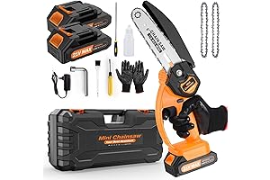Mini Chainsaw 6 inch Cordless - Electric Handheld Tool for Tree Trimming