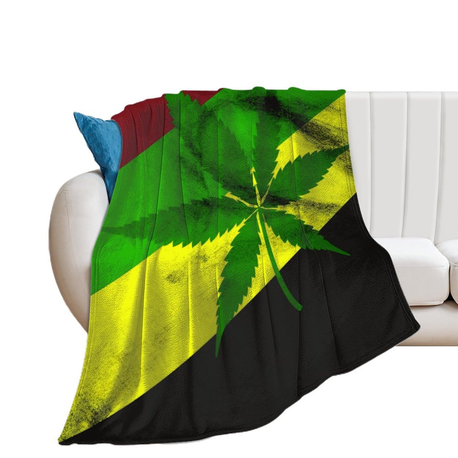 Couverture douce Jamaïque pour vos soirées cocooning sur le canapé