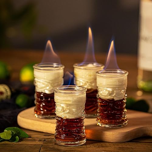 Miniatura 4 de Juego de 16 vasos de chupito, juego de mini vasos Tiki de 2 onzas, vasos de chupito transparentes a granel, pequeños vasos de chupito de whisky,