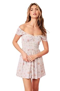 【送料&関税込】See by ChloAC Cotton Mini-dress Jacquard Dropwaist Mini Dress – Cotton Candy LA