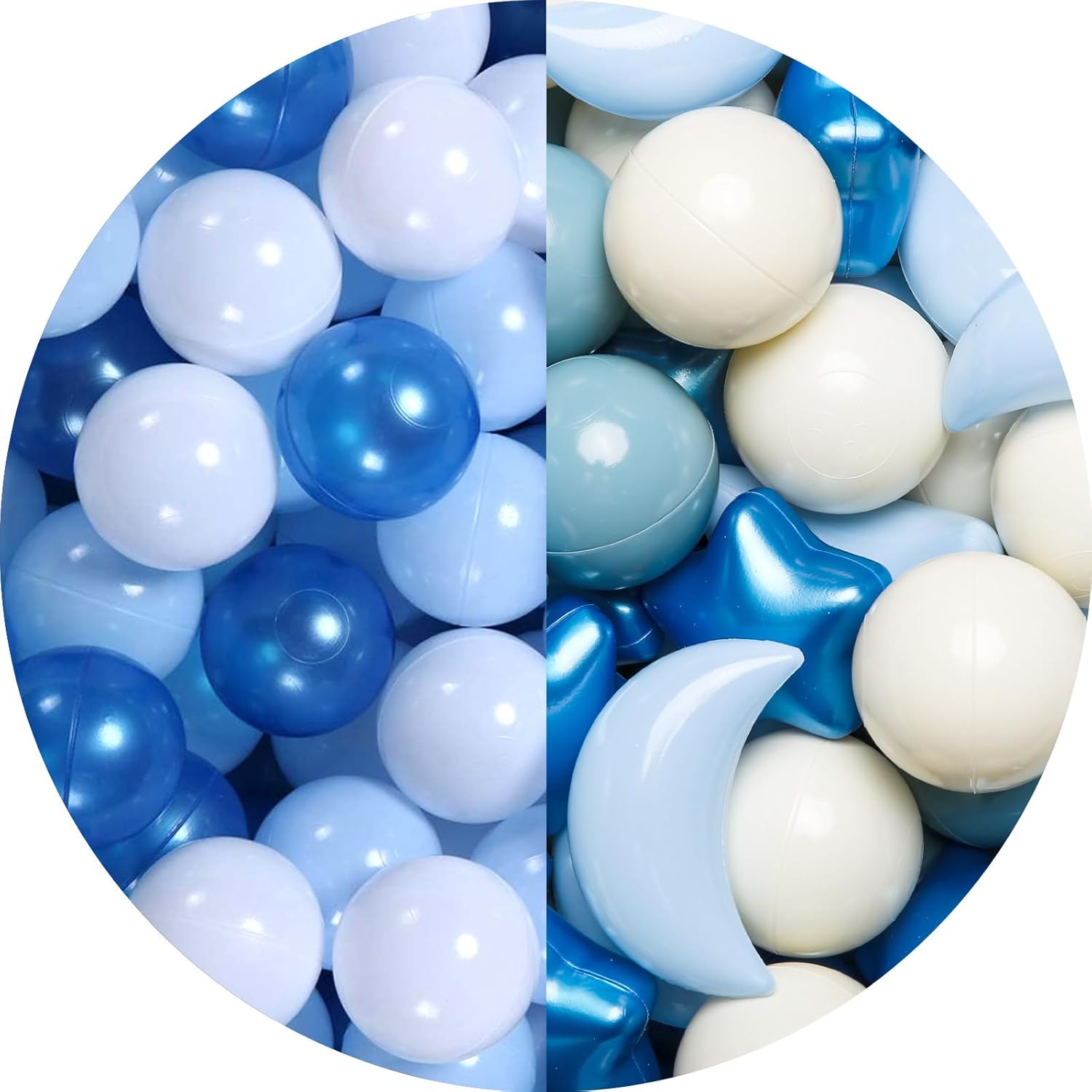 GOGOSO 200pcs Shape Ball Pit Balls Blue