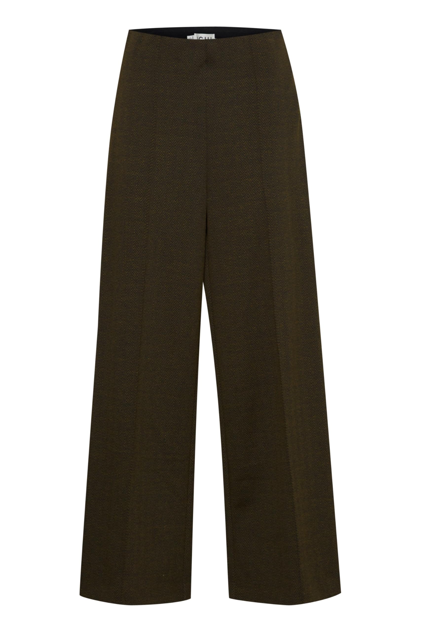 Ichi Women's 203618/Black/Lizard Herringbone Ihkate Jacquard Pa9 Business Casual Pants, S