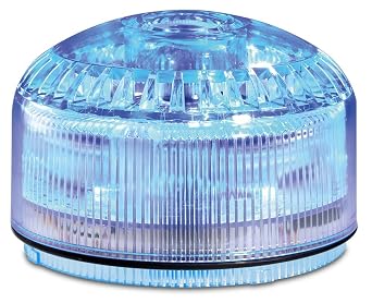Federal Signal SLM500B Streamline Modular Low Profile Combination LED/Sounder, Blue, Required Base Sold Separately, Polycarbonate
