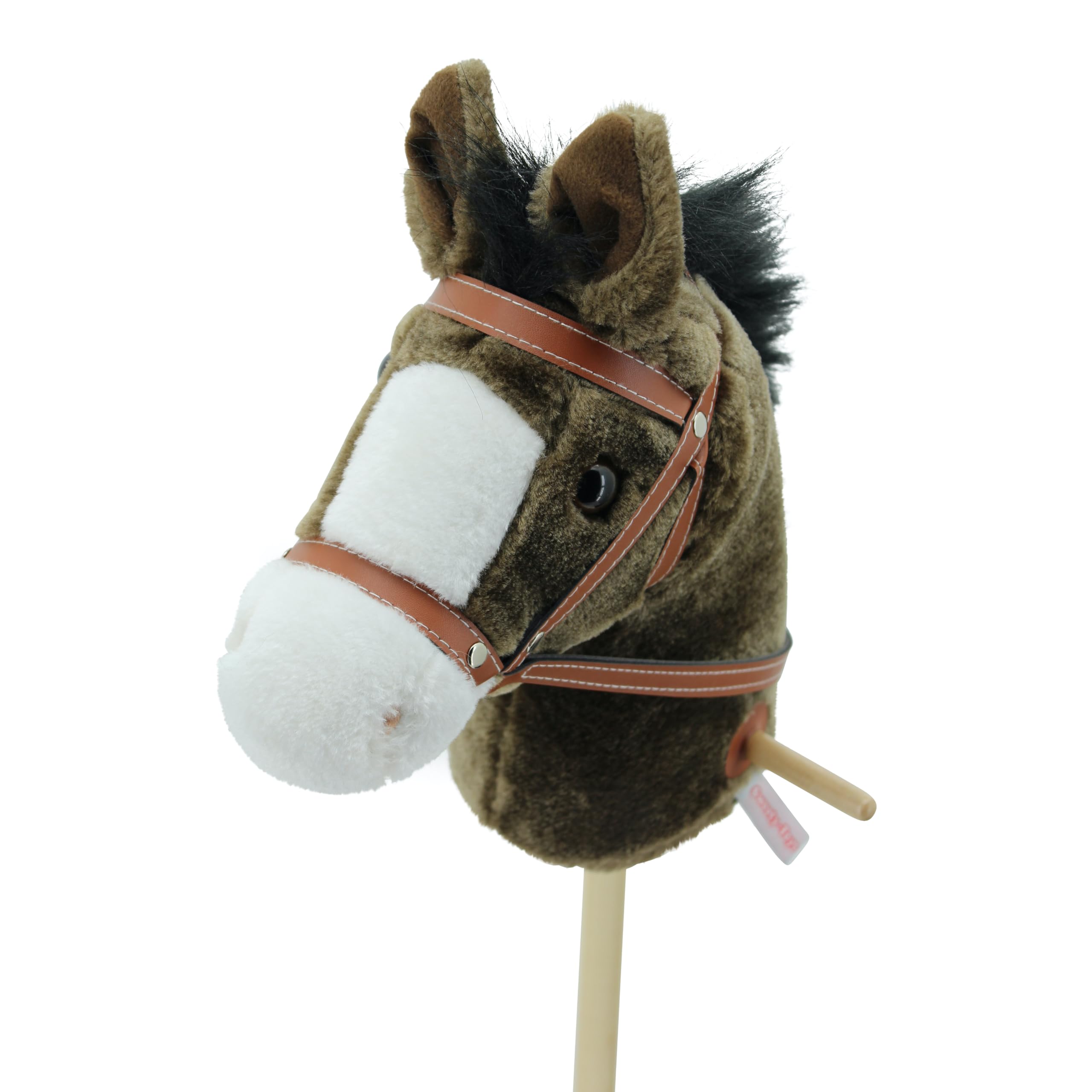 Sweety Toys - Koń na Kiju, Brązowy, 100 cm, 5086