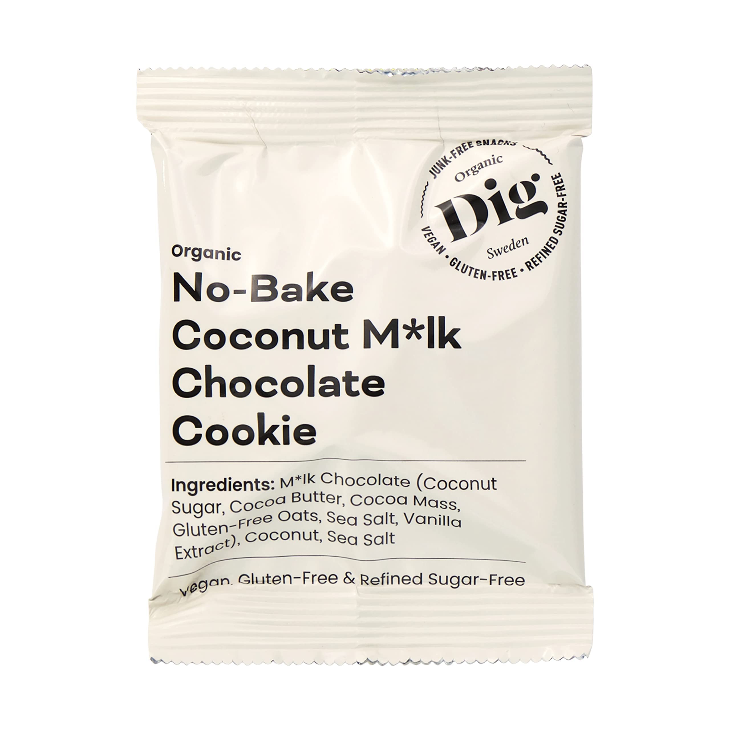 Dig/Get Raw - Caja de mezcla de galletas sin hornear - Aperitivos elaborados con ingredientes orgánicos y naturales - Vegano, sin gluten y refinado, sin azúcar (12x30g)