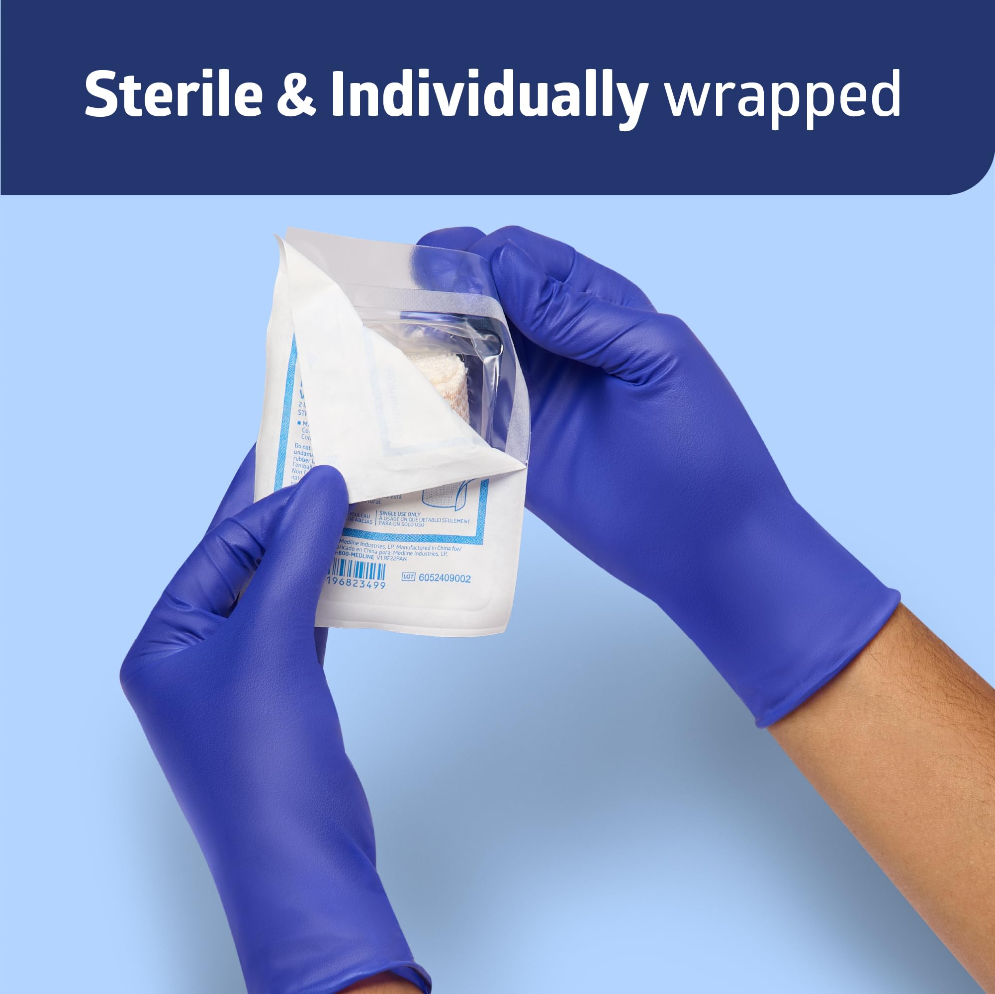 Medline Sterile Matrix Wrap Elastic Bandage, Medium Compression, 4" x 5 yd., 20 Count — Amazon image 3