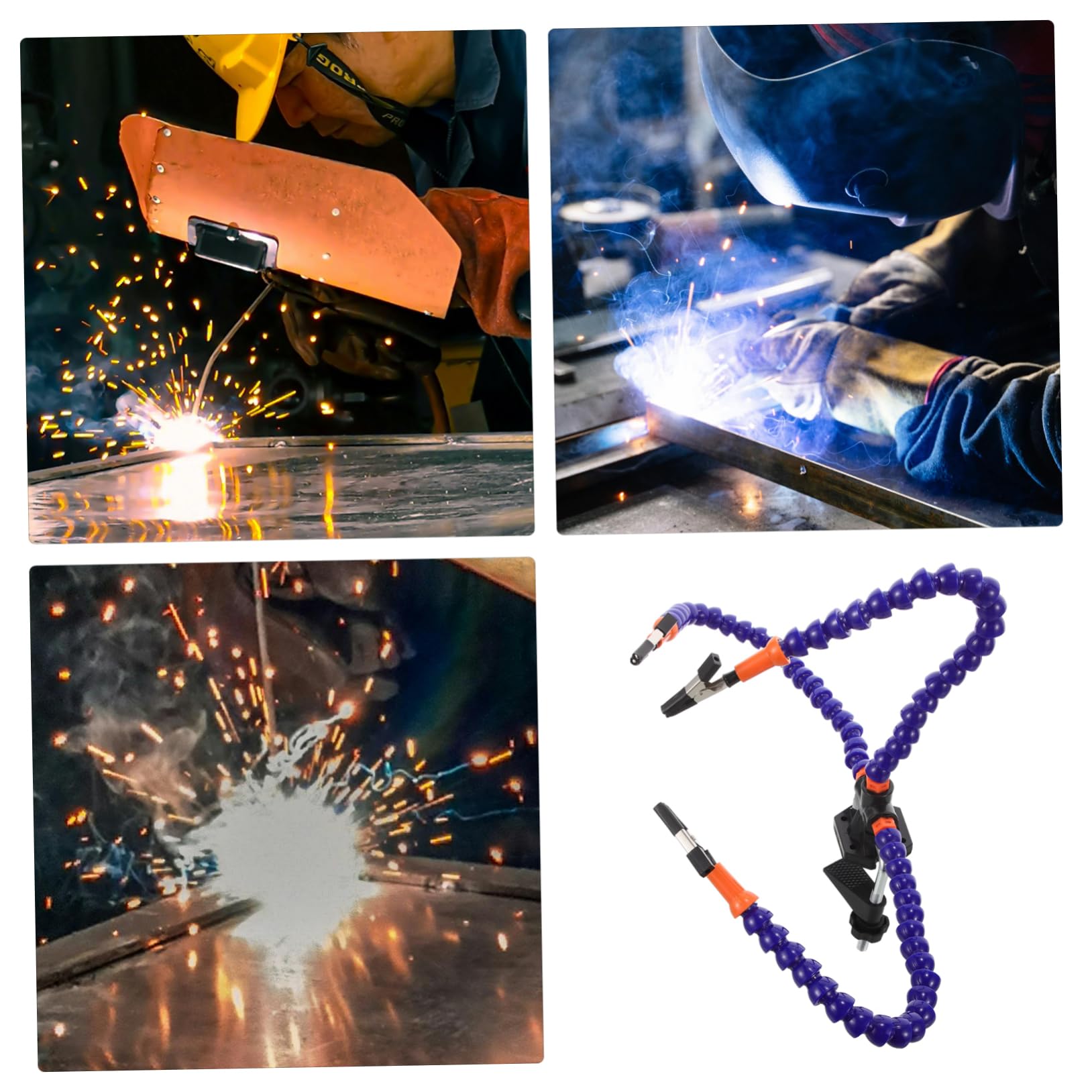 Tofficu 5 Set Stazione Saldatura con Terza Mano Strumento per Saldatura e Riparazioni Elettroniche per Progetti da Te e Saldature Precisione