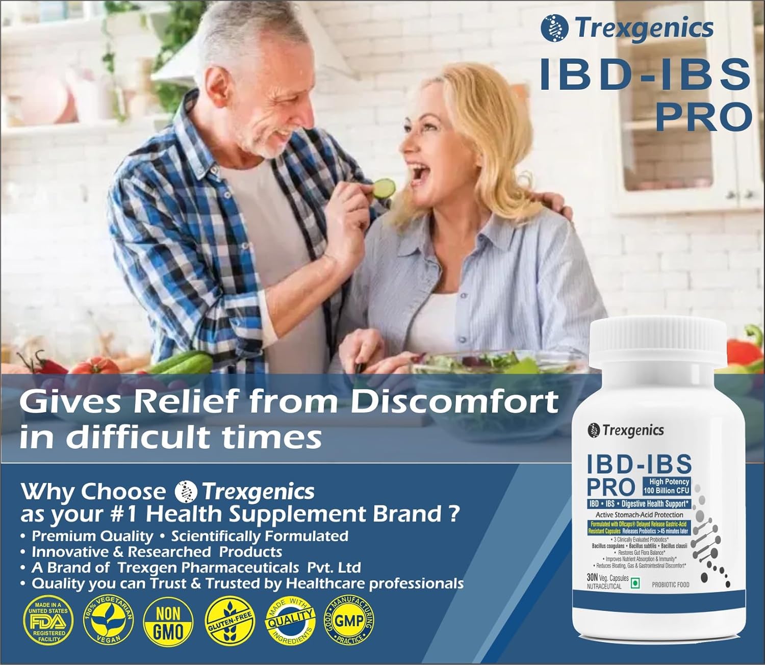 Buy Now Trexgenics Ibd-Ibs Pro Digestive Health Delayed Release Gast...