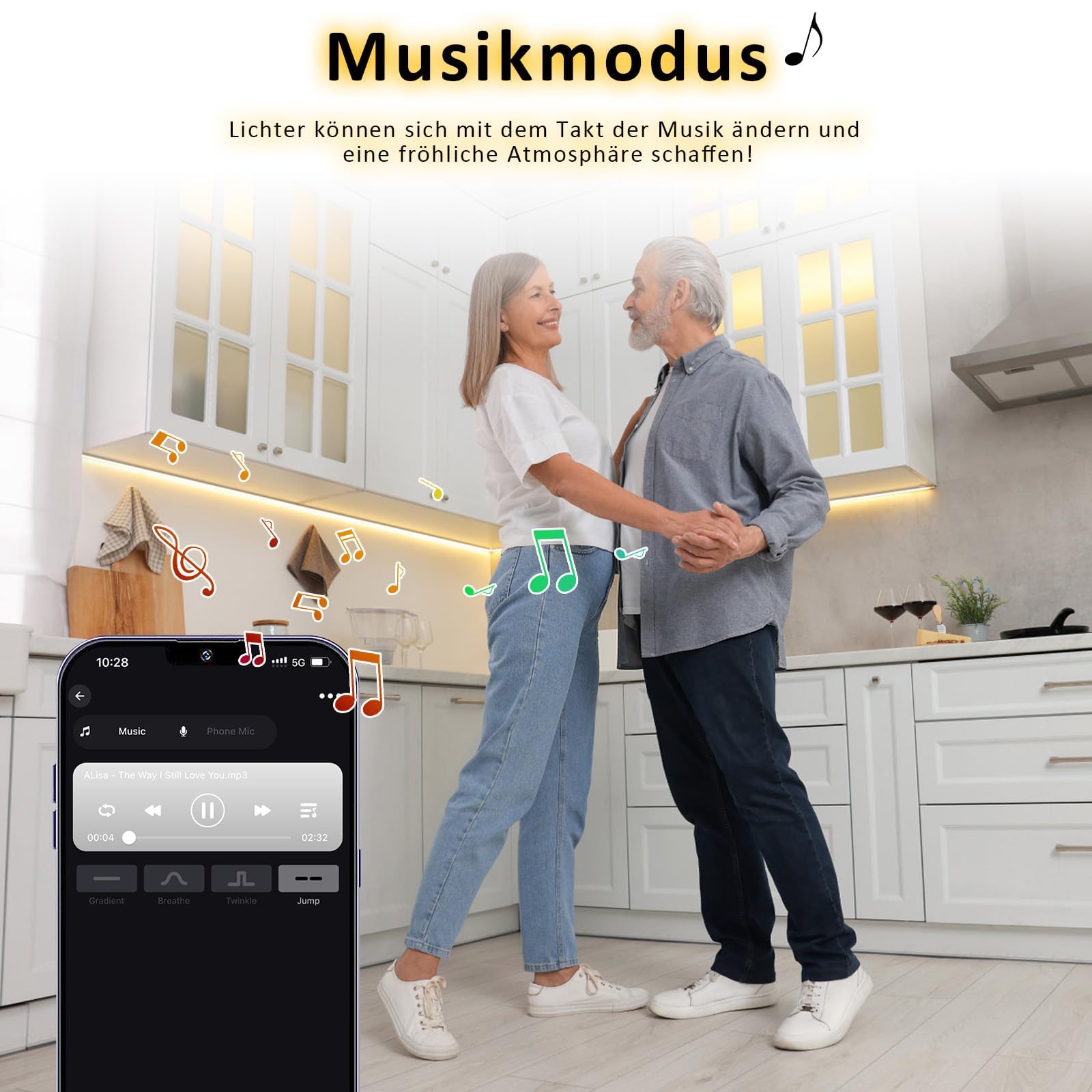15M Wi-Fi LED Streifen COB - Warmweiss | 24V Mit Fernbedienung, Dimmbar, Timing Funktion, Musik-Sync, Dekoration für Küchenschränke, Feiertage