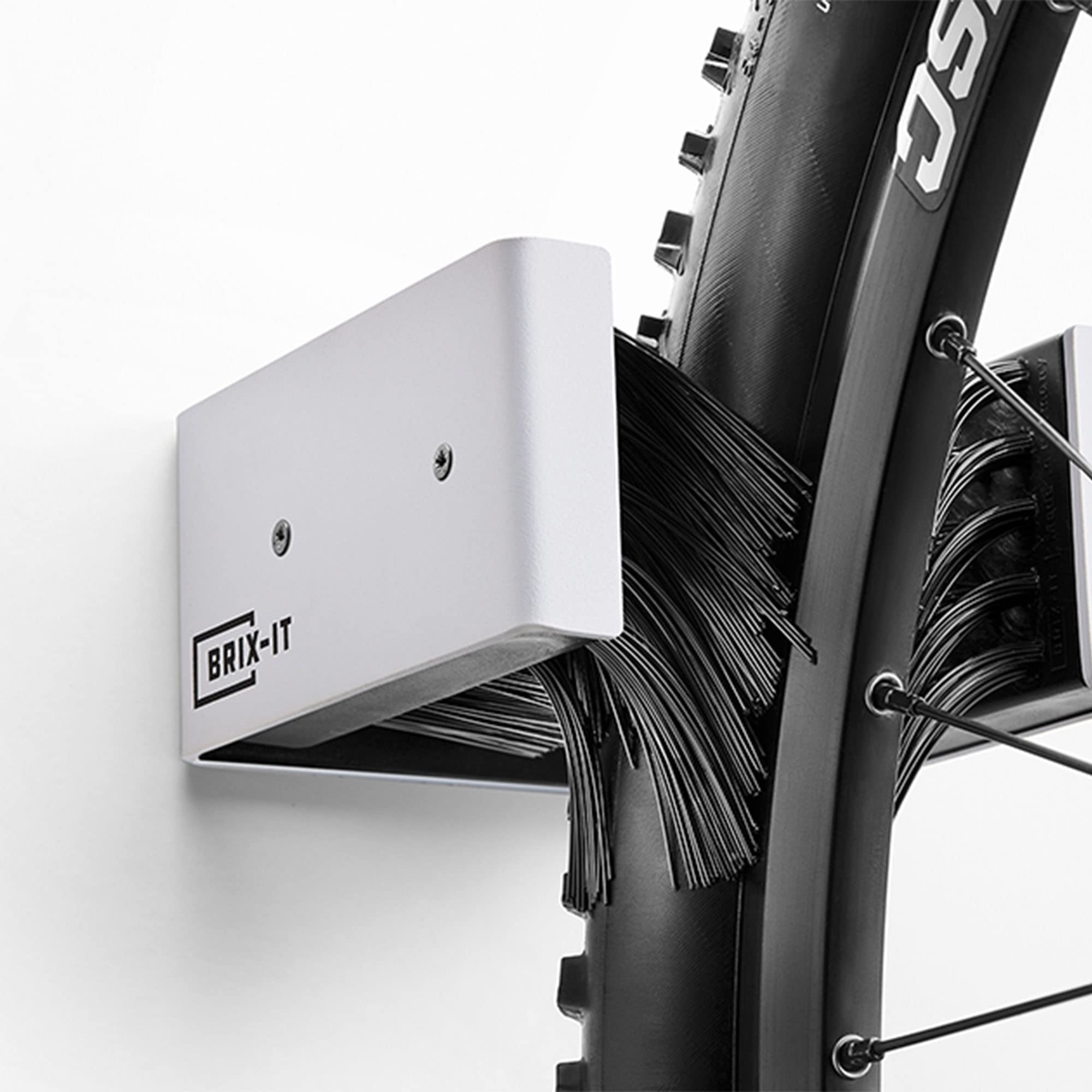 brix-it Fahrradhalterung Wand Fahrrad Aufhängung Wandhalterung Wandhalter Bike Fahrradaufhängung Wand Fahrradwandhalterungen Garage Rennrad Ebike alle Reifengrößen