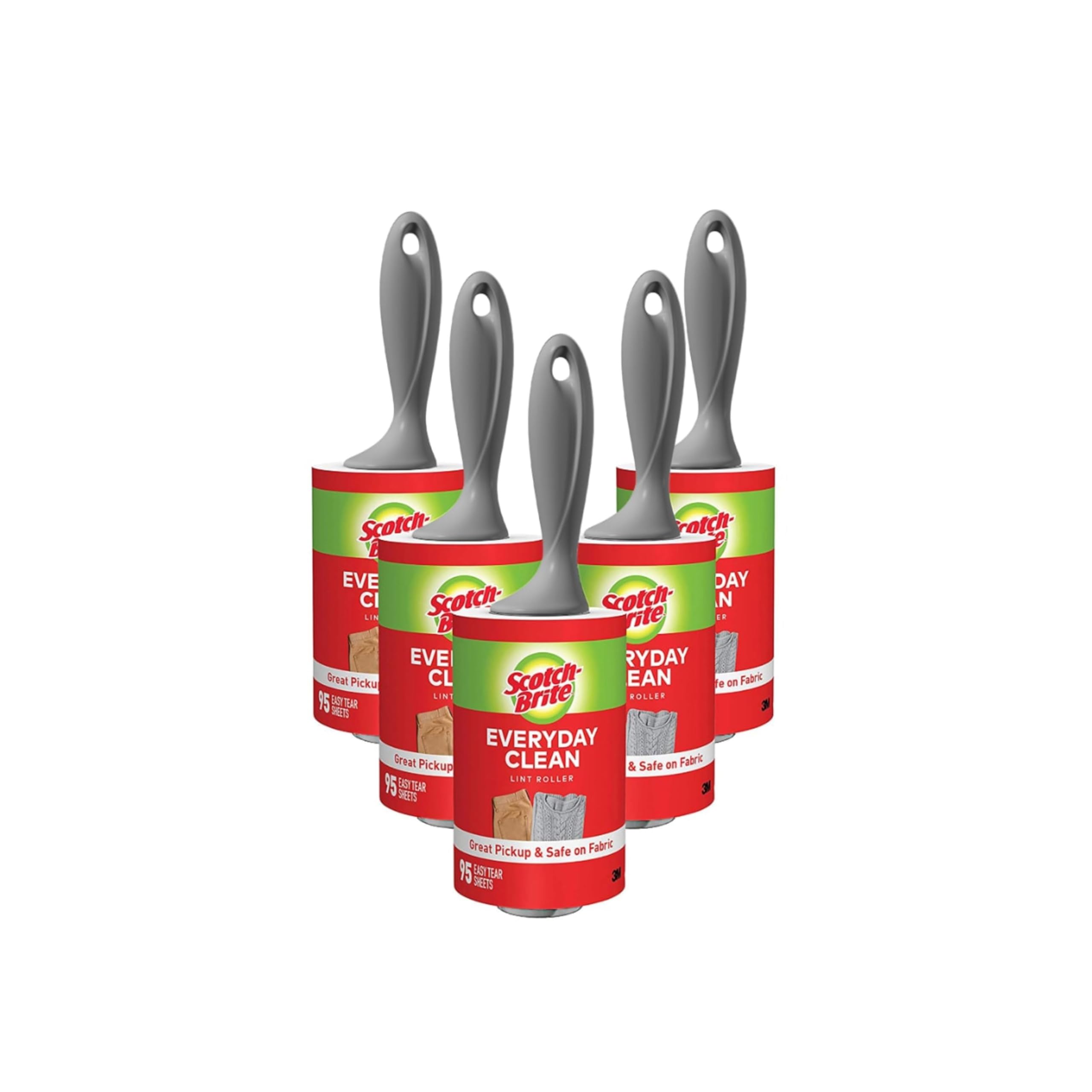Scotch-Brite Lint Roller, 95 Sheets, 5 Count