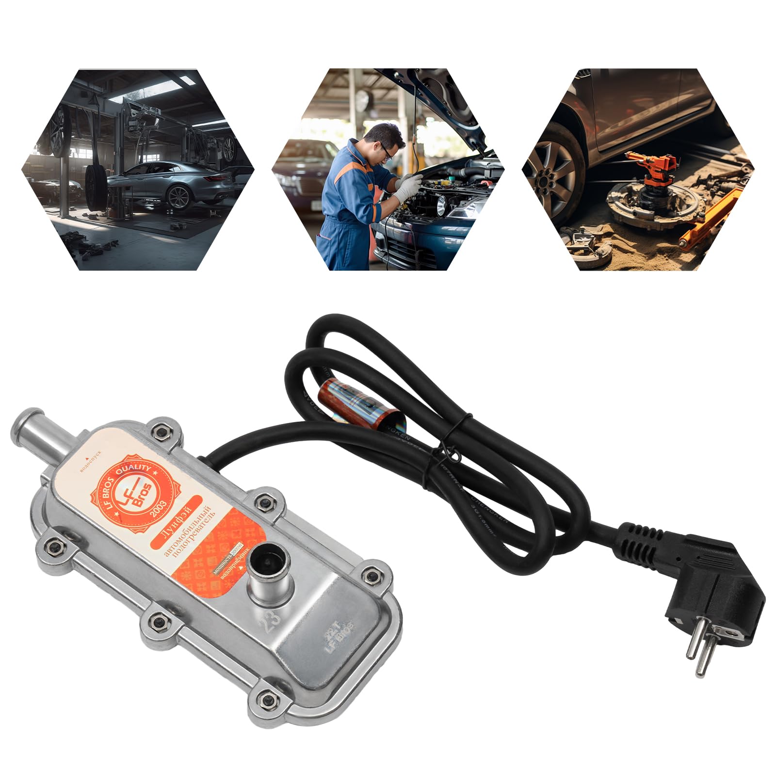 Preriscaldatore motore professionale, 2000 W, 220 – 240 V, riscaldatore per motore, pompa di raffreddamento per camper, camion, camper, barche
