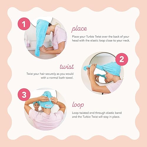 Vista 63 de Turbie Twist - Toalla de microfibra superabsorbente para el pelo (2 unidades)