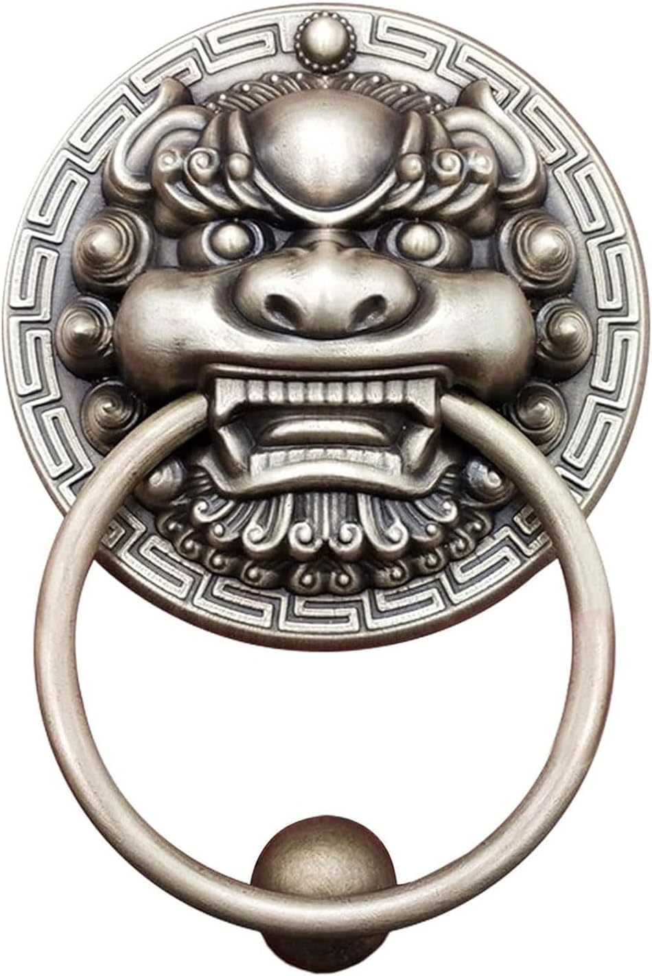 Metal Brass Door Knocker Retro Antique Cabinet Door Drawer Handle Pull Ring Copper Animal Head Door Knocker for Home decoration