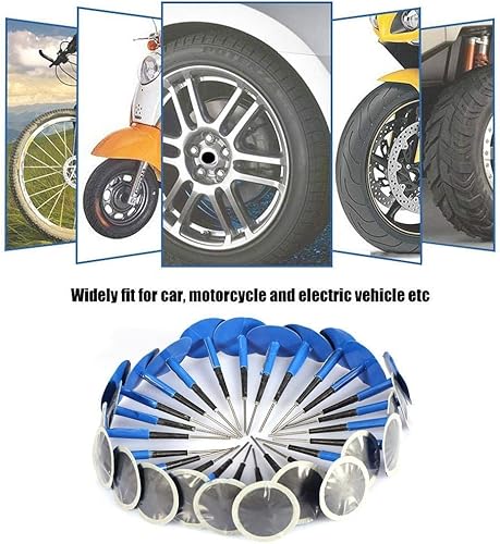 Miniatura 5 de 24 parches radiales de pinchazos de neumáticos, herramienta de reparación de neumáticos para automóvil, motocicleta, reparación universal de