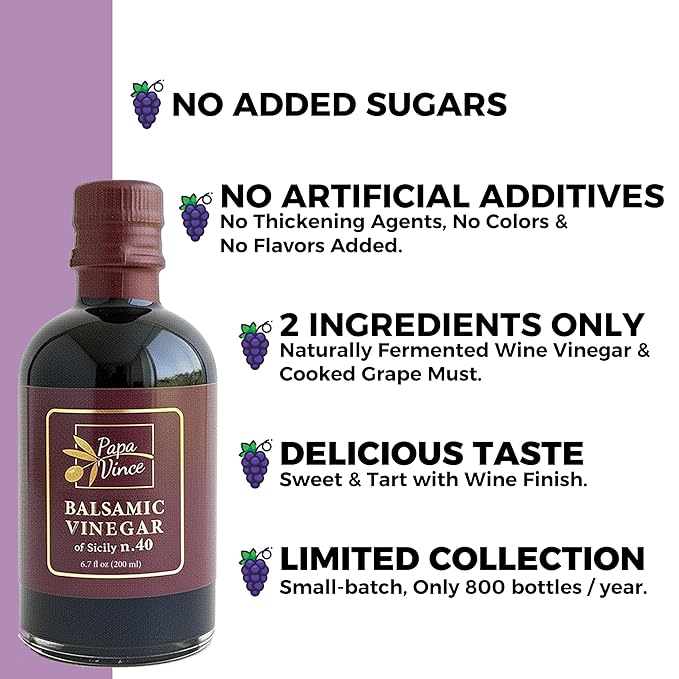 Juego de Aceite de Oliva y Vinagre Balsámico Papa Vince 2 Botellas miniatura 9