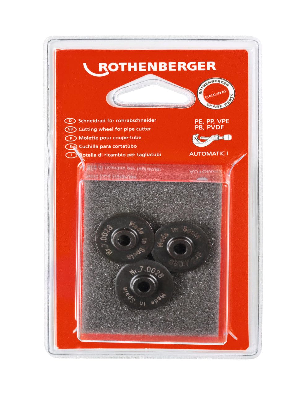 ROTHENBERGER 70028 Cuchilla para plástico