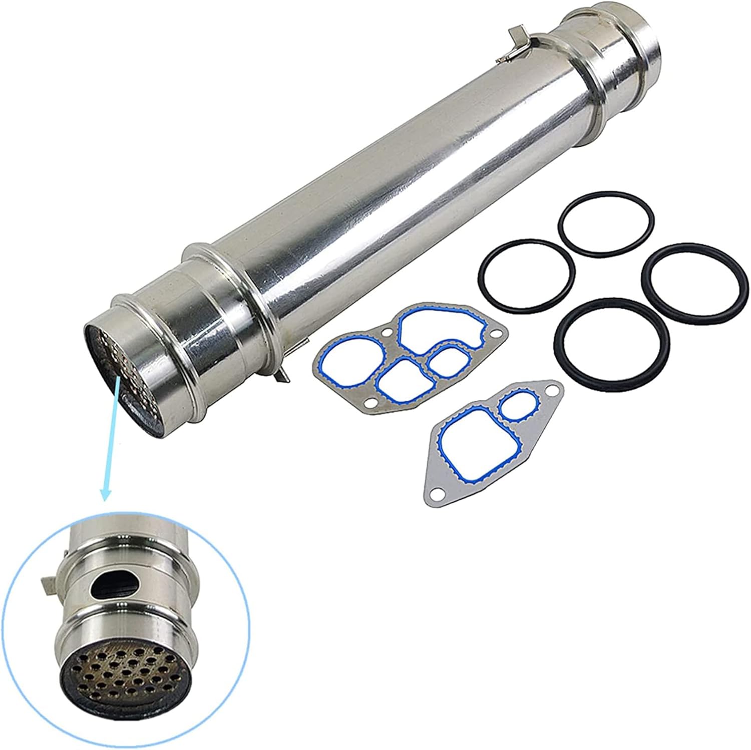 904-225 Engine Oil Cooler with Gasket and Seal Kit Compatible with 1994-2003 Ford E350 E450 E550 Excursion F250 F350 F450 F550 Super Duty 7.3L Powerstroke Diesel Part# 1C3Z6A642AA
