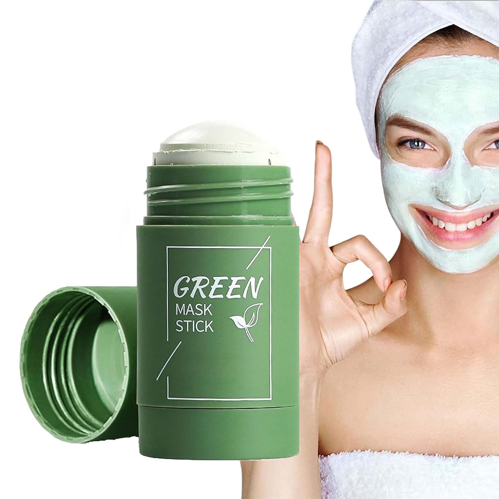 Lure Poreless Green Tea Mask Stick, Clean Pore Green Tea Mask Stick, Lure Blackhead Remover, Blackhead Remover with Green Tea Extract (1PC)