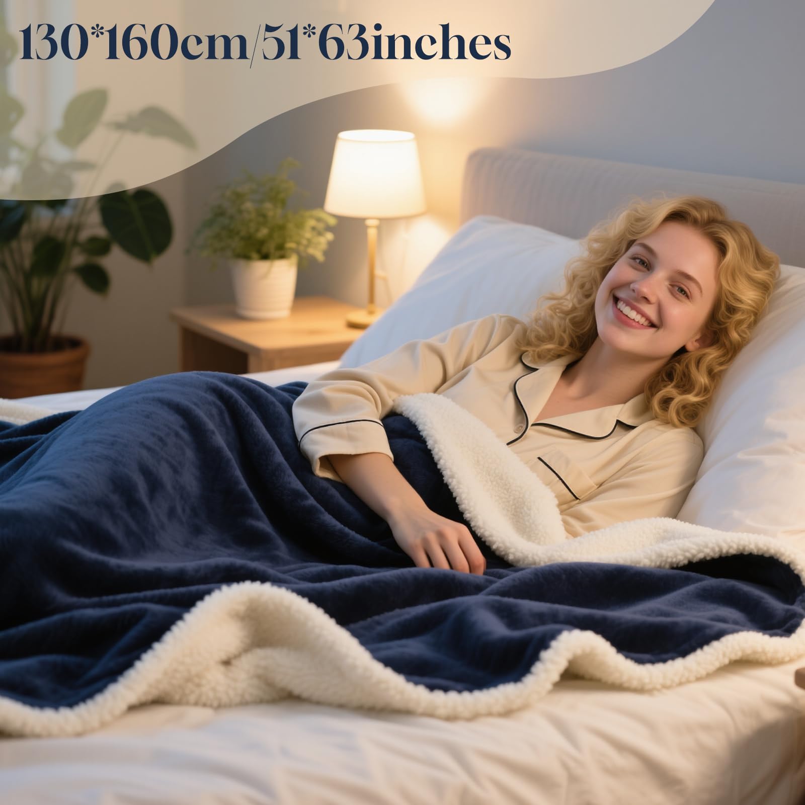 Coperta Termica 130x160cm Coperta Elettrica con Spegnimento Automatico, 9 Livelli di Riscaldamento e 10 Timer, Flanella Coperta Riscaldante Elettrica per Casa & Uffici, Lavabile in Lavatrice