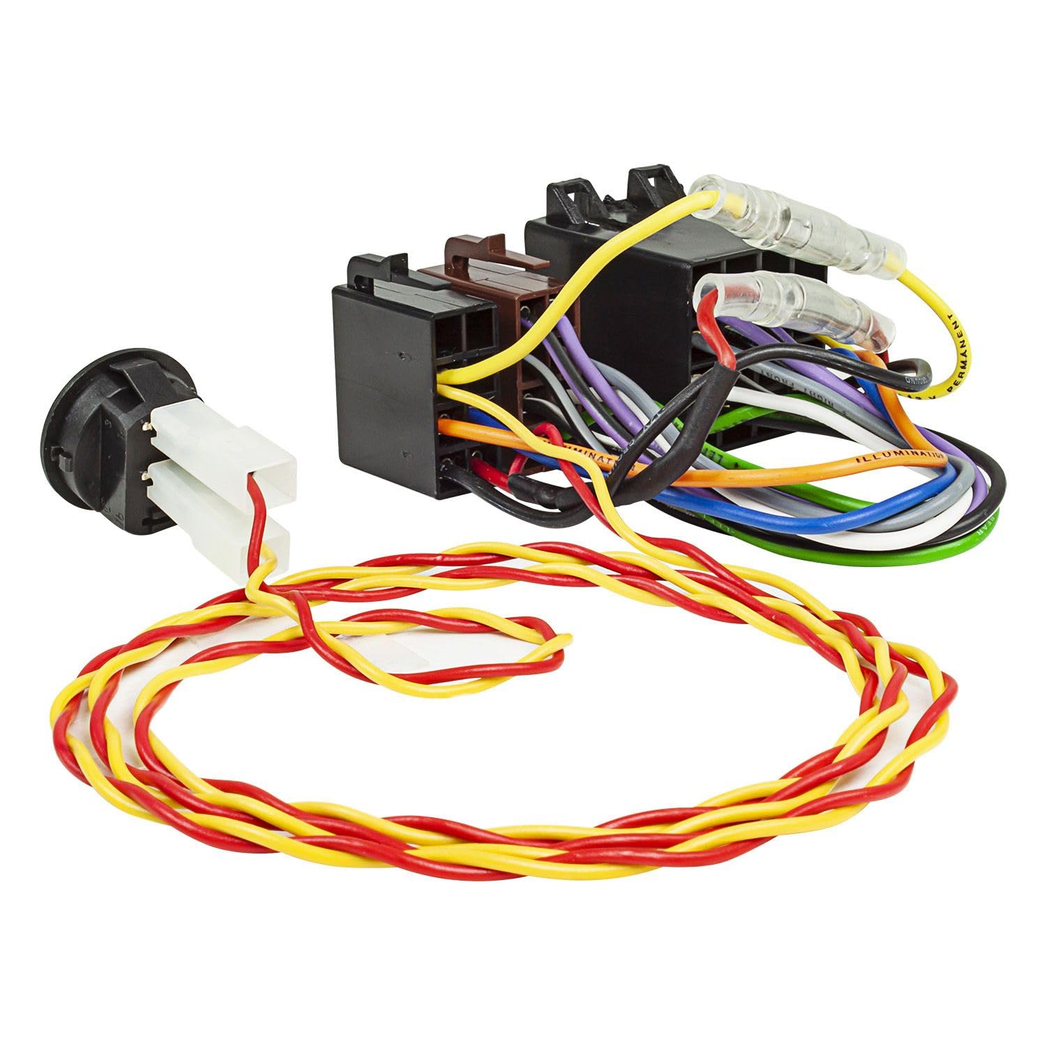 tomzz Audio 7000-028 Cavo adattatore radio Altoparlante di potenza ISO-ISO con interruttore ON-OFF ad esempio per camper Fiat Ducato (radio accesa senza accensione)