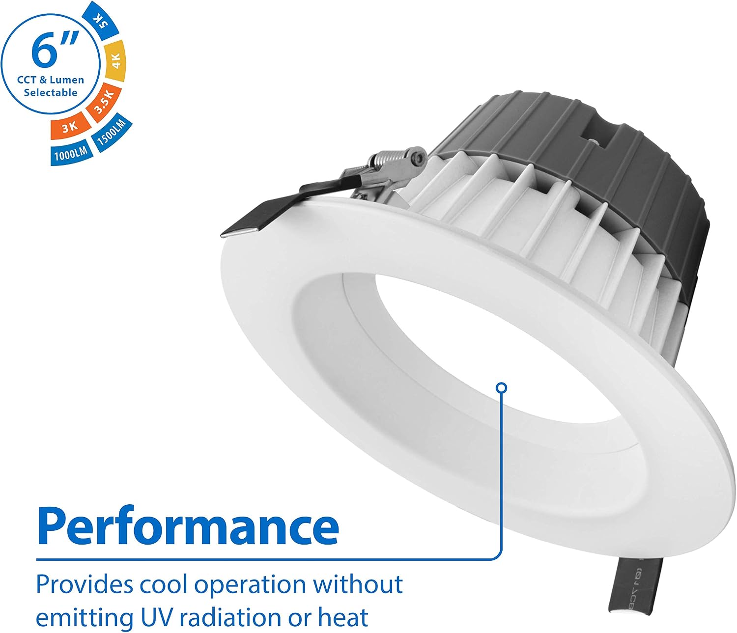 CLR-Select 6-inch White Commercial Canless LED Downlight Kit (CLR62SWRVS9WH