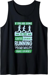 Cross Country Running Joke Funny XC Runner Tank Top