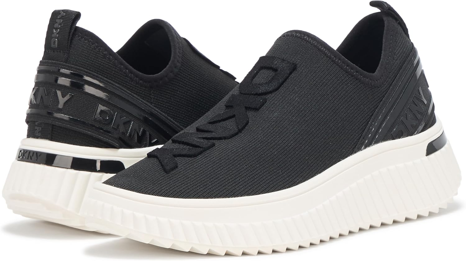 DKNY Womens Leighton Slip on Sneaker with Logo - Image 3